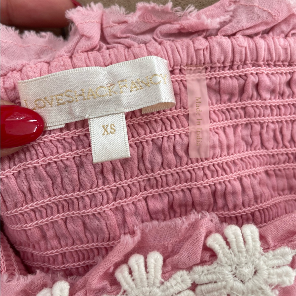 LoveShackFancy Pink Floral Dress - Picture 4 of 4
